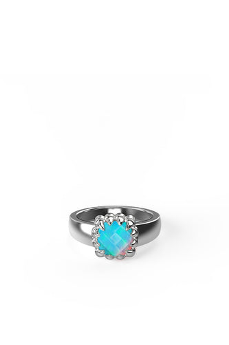 Stolen Girlfriends Club Jewellery - Baby Claw Ring, Sterling Silver/Bello Opal