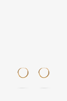 Flash Jewellery - Momento Baby Hoops, 14k Vermeil