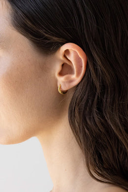Flash Jewellery - Momento Baby Hoops, 14k Vermeil