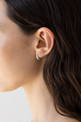 Flash Jewellery - Momento Baby Hoops, Sterling Silver