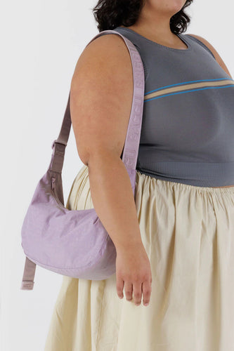 Baggu - Medium Nylon Crescent Bag, Dusty Pink