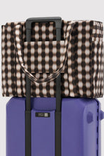 Baggu - Cloud Carry On Bag, Blurred Gingham Brown
