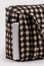 Baggu - Cloud Carry On Bag, Blurred Gingham Brown