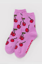 Baggu - Crew Sock, Cherries