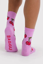 Baggu - Crew Sock, Cherries