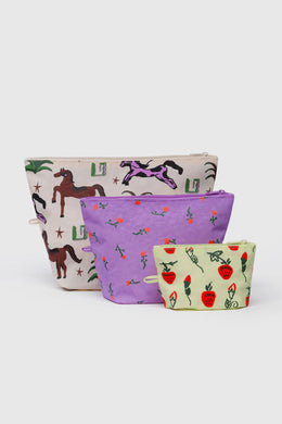 Baggu - Go Pouch Set, Painted Prairie