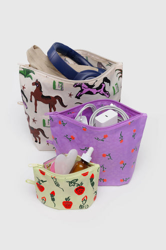 Baggu - Go Pouch Set, Painted Prairie