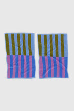 Baggu - Hand Towel Set Of 2, Cabana Stripe Mix