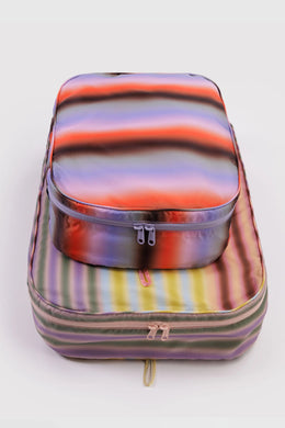Baggu - Large Packing Cube Set, Gradient Stripes