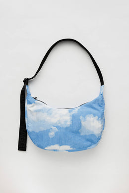 Baggu - Medium Nylon Crescent Bag, Clouds