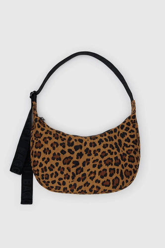 Baggu - Medium Nylon Crescent Bag, Leopard