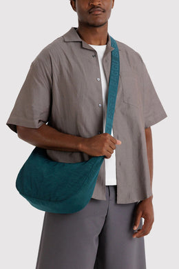 Baggu - Medium Nylon Crescent Bag, Deep Sea