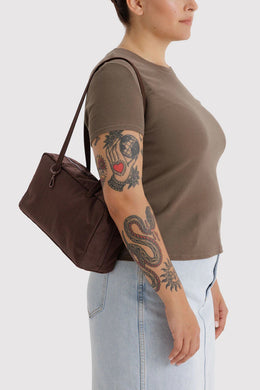 Baggu - Nylon Bowler Bag, Coffee