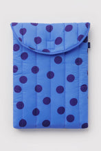 Baggu - Puffy Laptop Sleeve 16”, Blue Polka Dot