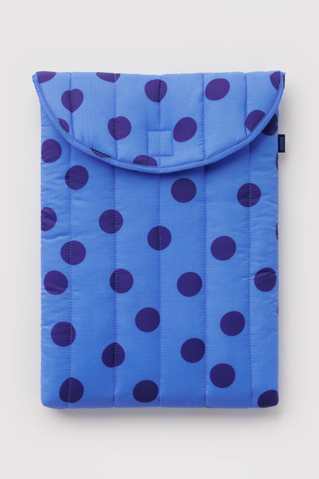 Baggu - Puffy Laptop Sleeve 16”, Blue Polka Dot