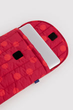 Baggu - Puffy Laptop Sleeve 16”, Red Polka Dot