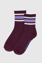 Baggu - Ribbed Sock, Mahogany Stripe
