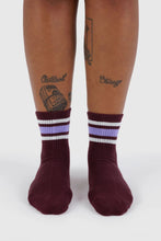 Baggu - Ribbed Sock, Mahogany Stripe