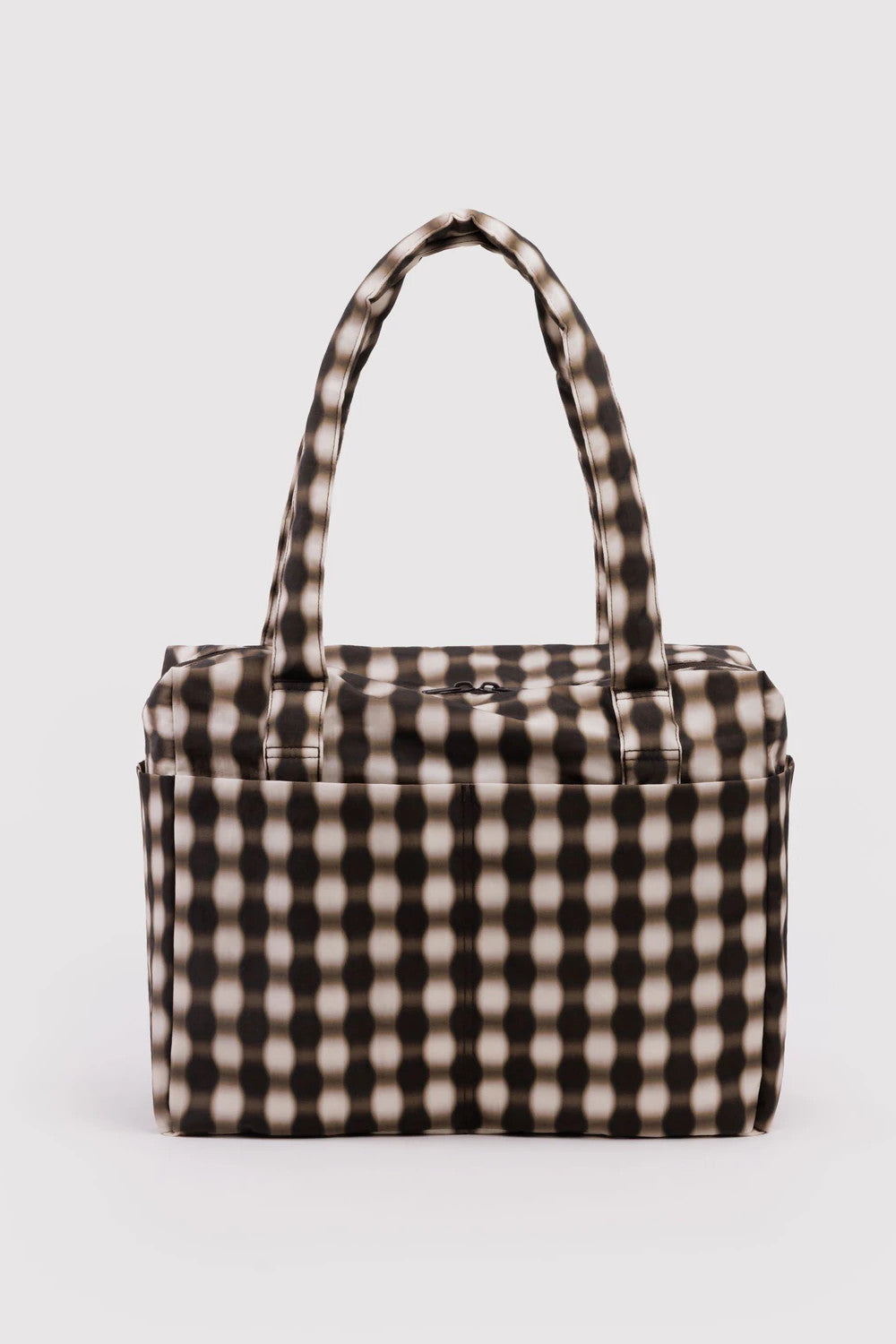 Baggu - Small Cloud Carry-On, Blurred Gingham Brown