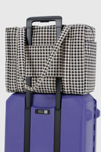 Baggu - Small Cloud Carry On, Black / White Gingham