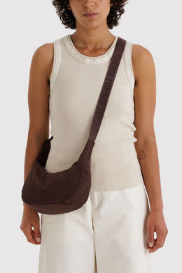 Baggu - Small Nylon Crescent Bag, Coffee