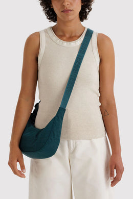 Baggu - Small Nylon Crescent Bag, Deep Sea
