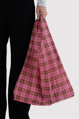 Baggu - Standard Baggu, Azalea Pink Tartan