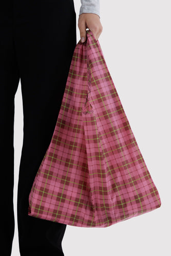 Baggu - Standard Baggu, Azalea Pink Tartan