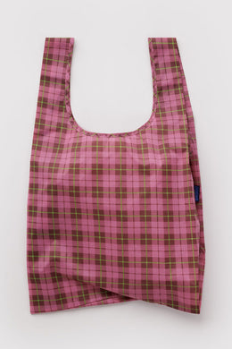 Baggu - Standard Baggu, Azalea Pink Tartan