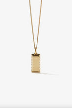 Meadowlark - Gold Bar Charm Necklace, Gold Plated