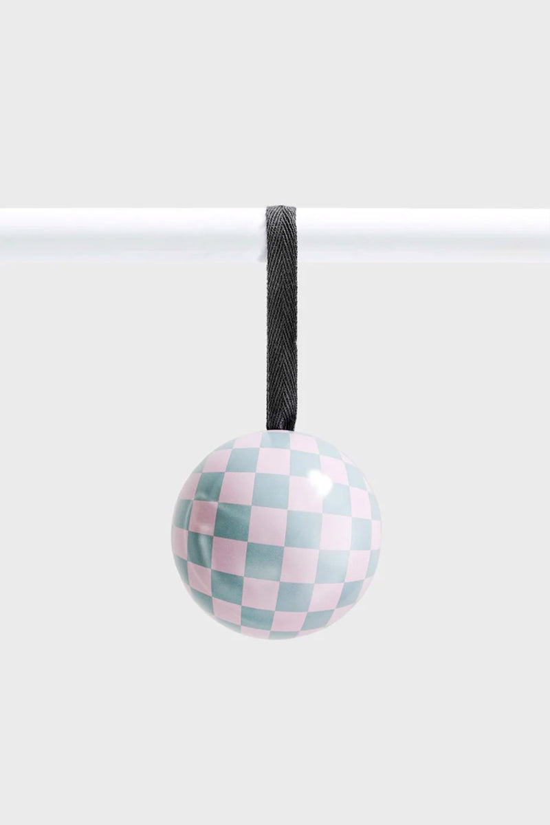 Lettuce - Hanging Bauble, Lilac Checkers