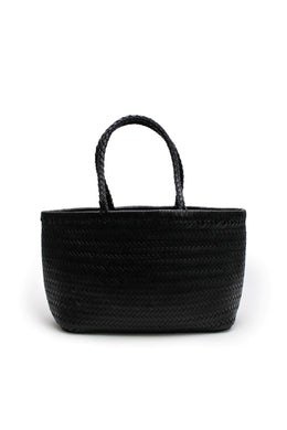 La Tribe - Amelia Woven Bag, Black