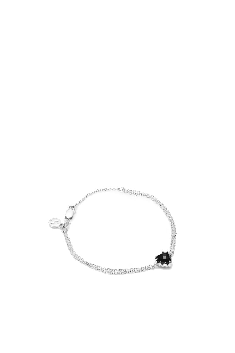 Stolen Girlfriends Club Jewellery - Love Claw Bracelet, Onyx / Sterling Silver