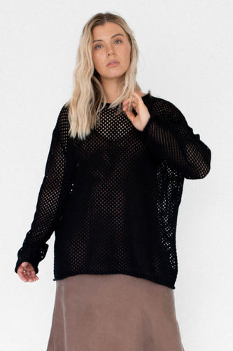 Beiged - Net Jumper, Black