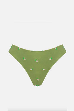 Videris Lingerie - Whitney Bikini Brief, Olive Blossom