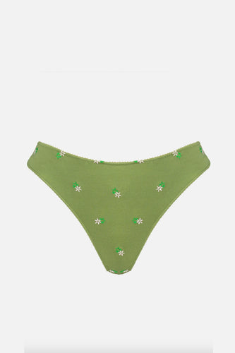 Videris Lingerie - Whitney Bikini Brief, Olive Blossom