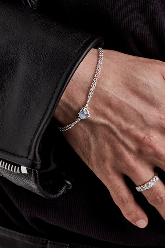 Stolen Girlfriends Club Jewellery - Love Claw Bracelet, Moonstone / Sterling Silver