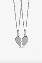 Meadowlark - Broken Heart Charm Necklaces, Sterling Silver