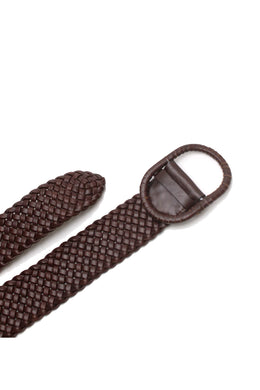 La Tribe - Braided Belt, Chocolate