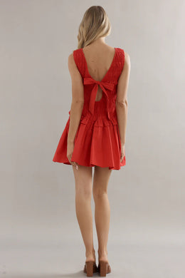 Caitlin Crisp - Cindy Lou Mini Dress, Cherry Red