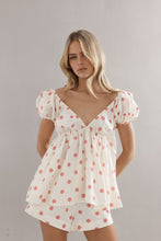 Caitlin Crisp - Isla Blouse, Pink Spot Linen