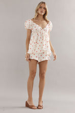 Caitlin Crisp - Juno Short, Pink Spot Linen