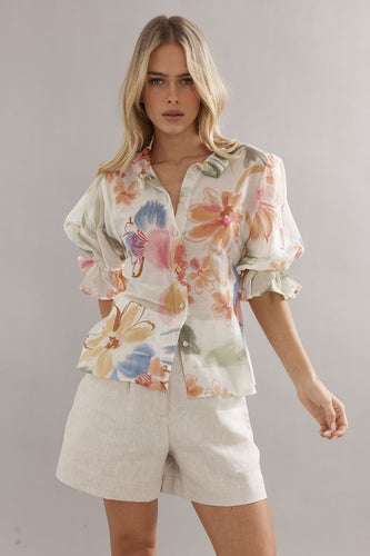 Caitlin Crisp - Soho Blouse, Tea Party Floral