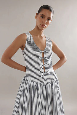 Caitlin Crisp - Celine Dress, Navy Stripe
