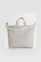 Baggu - Horizontal Zip Duck Bag, Natural Grid