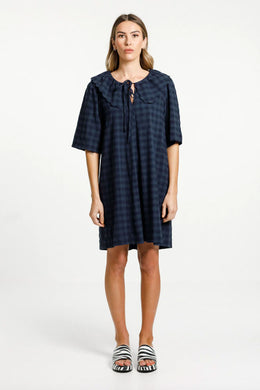 Thing Thing - Coco Dress, Navy Check