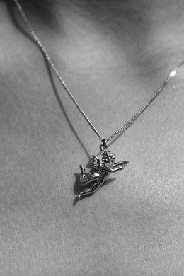 Meadowlark - Cherub Charm Necklace, Sterling Silver