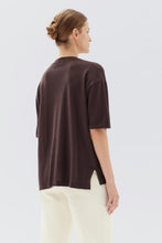 Assembly Label - Cotton Cashmere Relaxed Tee, Chesnut