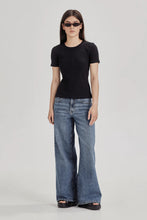 Commoners - Womens Base SS Ribbed Tee, Black