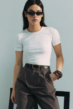 Commoners - Womens Base SS Ribbed Tee, White